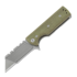 Coltello pieghevole Chaves Knives CHUB Flipper, green micarta