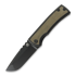 Chaves Knives Redencion 229 Kickstop Drop Point sulankstomas peilis, green micarta
