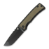 Chaves Knives Redencion 229 Kickstop Drop Point kääntöveitsi, green micarta