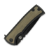 Chaves Knives Redencion 229 Kickstop Drop Point kääntöveitsi, green micarta