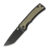 Chaves Knives Redencion 229 Kickstop Tanto kääntöveitsi, green micarta