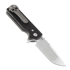 Chaves Knives T.A.K folding knife, black G10, drop point