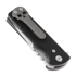 Chaves Knives T.A.K folding knife, black G10, drop point