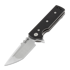 Chaves Knives T.A.K folding knife, black G10, tanto