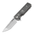 Chaves Knives T.A.K folding knife, black micarta, tanto