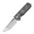 Chaves Knives T.A.K 折叠刀, black micarta, tanto