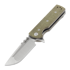 Chaves Knives T.A.K folding knife, green micarta, drop point