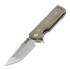 Chaves Knives T.A.K folding knife, green micarta, tanto