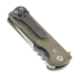 Chaves Knives T.A.K folding knife, green micarta, tanto