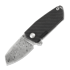 Cheburkov Bulldog Light Damascus sulankstomas peilis, Carbon Fiber