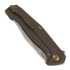 Cheburkov Medved (Bear) Damascus sulankstomas peilis, Bronze Titanium
