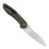 Cheburkov Mini Russkiy Damascus sulankstomas peilis, Bronzed Titanium