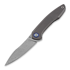 Cheburkov Russkiy Damascus sulankstomas peilis, blue pivot