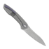 Cheburkov Russkiy Damascus sulankstomas peilis, purple pivot