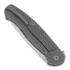 Cheburkov Scout Damascus Titanium kääntöveitsi, Black Carbon Fibre Inlay