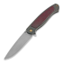 Cheburkov Scout M390 Titanium sulankstomas peilis, Red Carbon Fibre Inlay