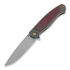 Cheburkov Scout M390 Titanium kääntöveitsi, Red Carbon Fibre Inlay