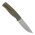 Cheburkov Strizh large Damascus sulankstomas peilis, Bronze Titanium, Marbled Carbon Inlay