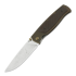 Cheburkov Strizh large Damascus kääntöveitsi, Bronze Titanium, Red-Black Carbon Inlay