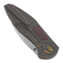 Cheburkov Tukan M390 Bronze Titanium folding knife, Red Carbon Fibre Inlays