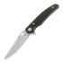 Cheburkov Voron Damascus sulankstomas peilis, Marbled Carbon Fibre