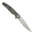 Cheburkov Voron Damascus sulankstomas peilis, Marbled Carbon Fibre