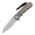 Chris Reeve Inkosi sulankstomas peilis, small, natural micarta canvas, insigno SIN-1030