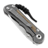 Coltello pieghevole Chris Reeve Inkosi, small, natural micarta canvas, insigno SIN-1030