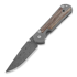 Chris Reeve Sebenza 21 folding knife, small, micarta canvas damascus raindro S21-1272