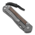 Chris Reeve Sebenza 21 folding knife, small, micarta canvas damascus raindro S21-1272