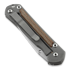 Chris Reeve Sebenza 21 folding knife, small, micarta canvas, tanto S21-1266