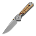 Chris Reeve Sebenza 21 folding knife, small, Spalted Beech S21-1162
