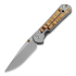 Chris Reeve Sebenza 21 kääntöveitsi, pieni, Spalted Beech S21-1162