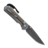 Chris Reeve Sebenza 31 sulankstomas peilis, large, natural micarta damascus ladder L31-1216