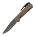 Chris Reeve Sebenza 31 sulankstomas peilis, small, natural micarta damascus ladder S31-1216