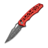 CIVIVI Anaaki Damascus, Skeletonized Red Aluminum C24039-DS1