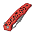CIVIVI Anaaki Damascus, Skeletonized Red Aluminum C24039-DS1
