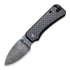 CIVIVI Baby Banter, Black G-10/Twill CF Overlay, Damascus C19068S-DS1