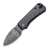 CIVIVI Baby Banter, Black G-10/Twill CF Overlay, Damascus C19068S-DS1