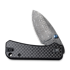 CIVIVI Baby Banter, Black G-10/Twill CF Overlay, Damascus C19068S-DS1