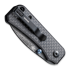 CIVIVI Baby Banter, Black G-10/Twill CF Overlay, Damascus C19068S-DS1