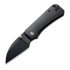 CIVIVI Baby Banter Wharncliffe, Black Burlap Micarta C19068SC-1