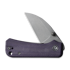CIVIVI Baby Banter Wharncliffe, Purple Canvas Micarta, Gray SW C19068SC-2