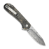 CIVIVI Button Lock Elementum II Damascus sulankstomas peilis, Gold Shred CF C18062P-10