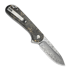 CIVIVI Button Lock Elementum II Damascus kääntöveitsi, Gold Shred CF C18062P-10
