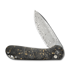 CIVIVI Button Lock Elementum II Damascus kääntöveitsi, Gold Shred CF C18062P-10