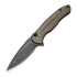 CIVIVI Button Lock Kitefin Damascus, Brownish Gray Aluminum C24091-DS1