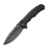 CIVIVI Button Lock Praxis Damascus, Black Aluminum C18026E-DS1