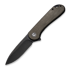 CIVIVI Elementum Black 折叠刀, dark green micarta C907Z