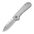 CIVIVI Elementum folding knife, Polished Clear Lexan, Satin Rock-Grind C18062AM-1